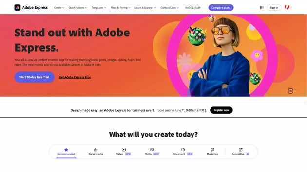 2 Adobe Express app
