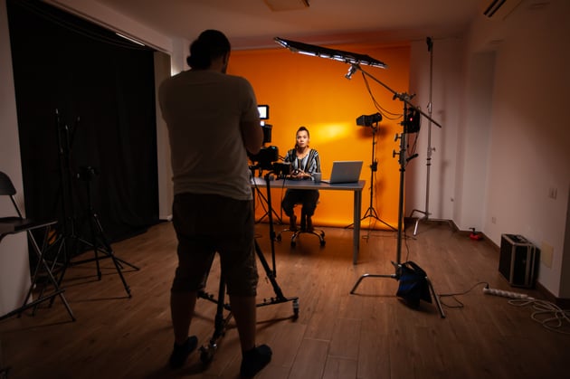 filming an online course