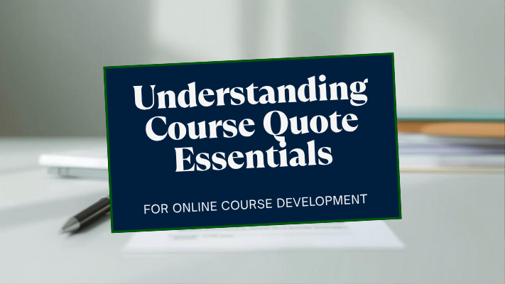 How to read a quote for an online course