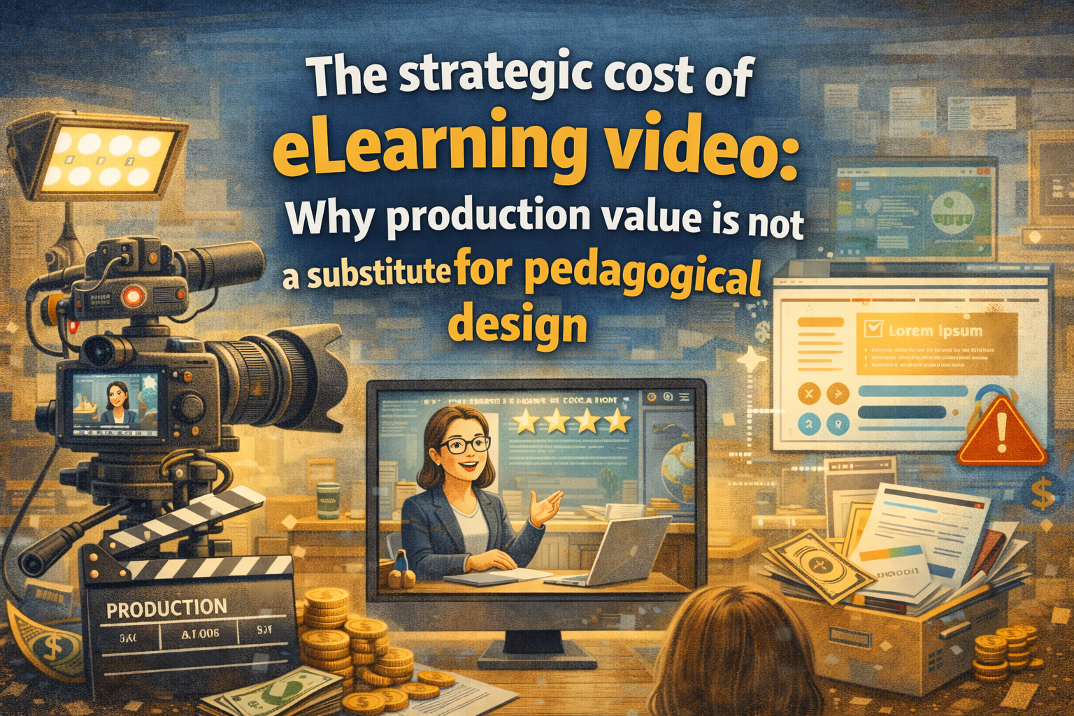 elearning video production value vs pedagogical design