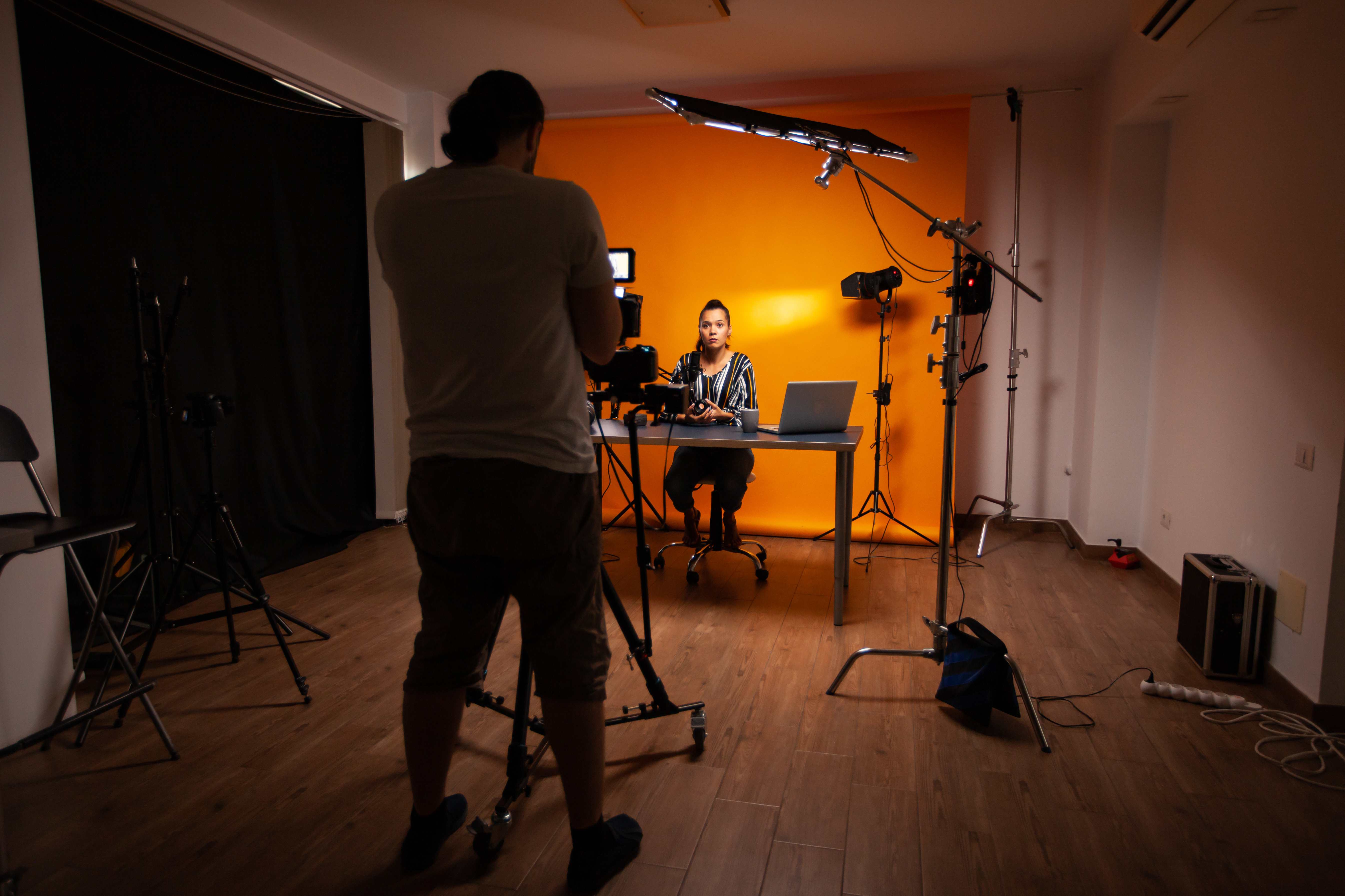 filming an online course